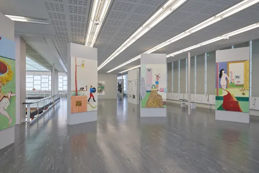 Ausstellungsansicht "Alois Mosbacher. Palinops" im Belvedere 21