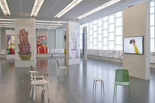 Ausstellungsansicht "Alois Mosbacher. Palinops" im Belvedere 21