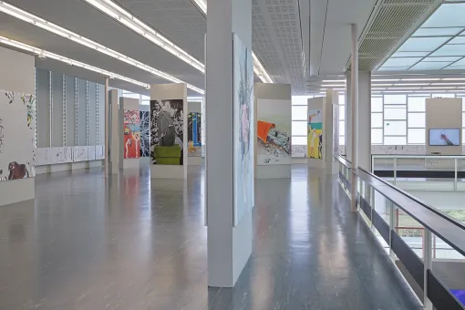 Ausstellungsansicht "Alois Mosbacher. Palinops" im Belvedere 21