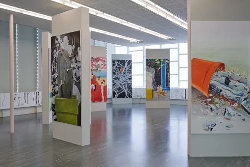 Ausstellungsansicht "Alois Mosbacher. Palinops" im Belvedere 21