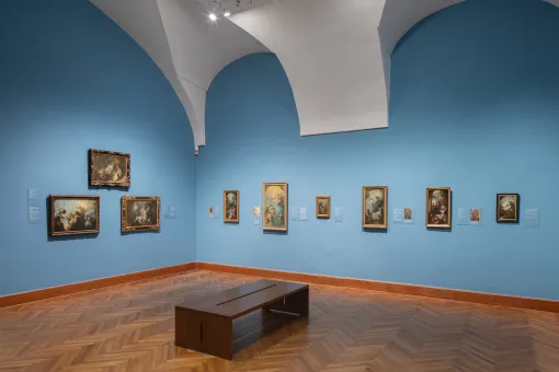 Ausstellungsansicht "IM BLICK: Franz Anton Maulbertsch. 300 Jahre exzentrischer Barock"