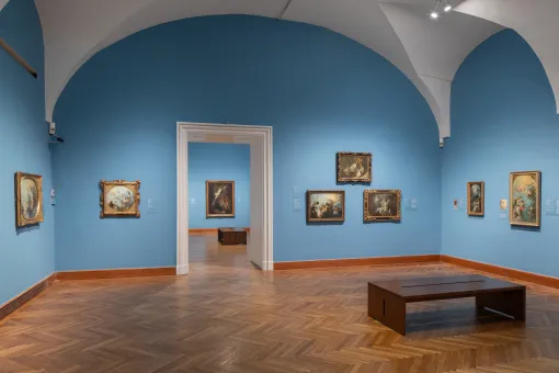 Ausstellungsansicht "IM BLICK: Franz Anton Maulbertsch. 300 Jahre exzentrischer Barock"