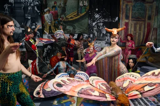 Monster Chetwynd, Silk and Beer (Wages for Housework), 2024