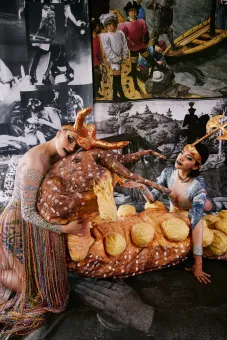 Monster Chetwynd, Silk and Beer (Wages for Housework), 2024