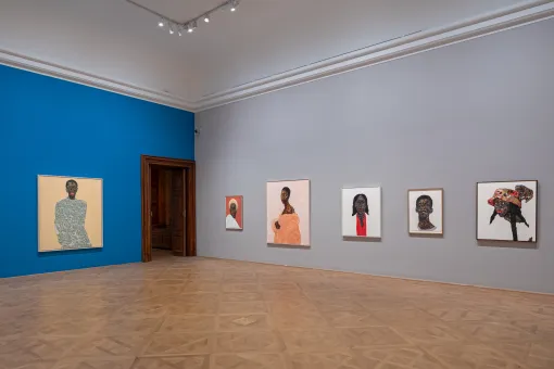 Ausstellungsansicht Amoako Boafo. Proper Love, Unteres Belvedere