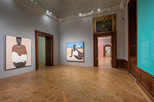 Ausstellungsansicht Amoako Boafo. Proper Love, Unteres Belvedere