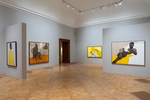 Ausstellungsansicht Amoako Boafo. Proper Love, Unteres Belvedere