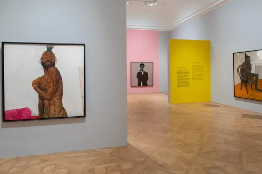 Ausstellungsansicht Amoako Boafo. Proper Love, Unteres Belvedere