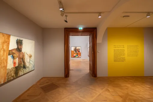 Ausstellungsansicht Amoako Boafo. Proper Love, Unteres Belvedere