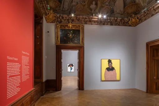 Ausstellungsansicht Amoako Boafo. Proper Love, Unteres Belvedere