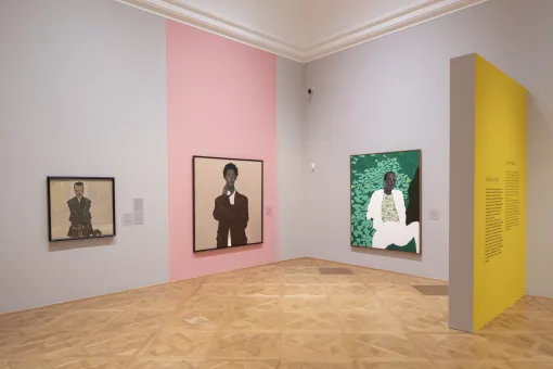 Ausstellungsansicht Amoako Boafo. Proper Love, Unteres Belvedere