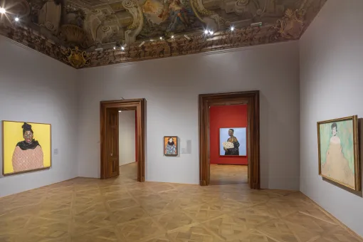 Ausstellungsansicht Amoako Boafo. Proper Love, Unteres Belvedere