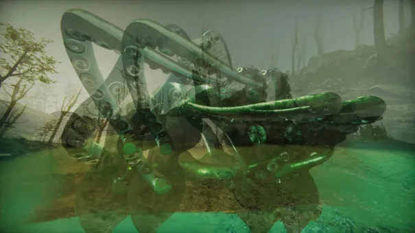 Libby Heaney, Q is for Climate (?) (still), 2023