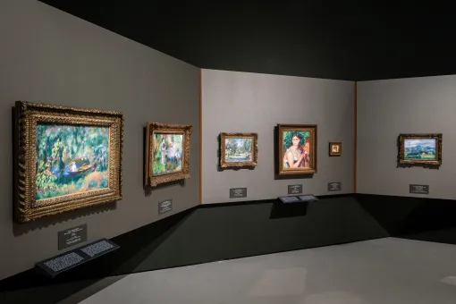 Ausstellungsansicht "Cézanne, Monet, Renoir. Französischer Impressionismus aus dem Museum Langmatt", Unteres Belvedere