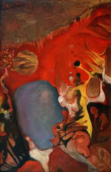 Erna Rosenstein, Die Verbrennung der Hexe (Spalenie czarownicy), 1966