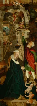 Meister der Oberfalkensteiner Altarflügel, Geburt Christi, um 1510/1515