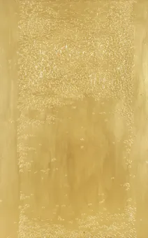 Cell-Cement and gold-lacquer on canvas  206 x 130 cm