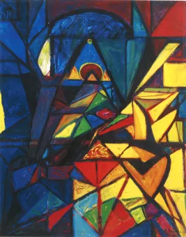 oil on canvas,  84 x 67 cm  