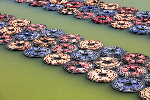 1005 life vests, PVC, polyethylene foam  4876.5 x 4700 x 7.5 cm  