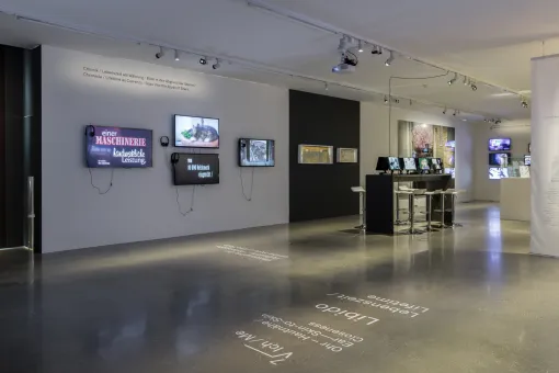 Installation view  Alexander Kluge, Pluriverse  © Belvedere, Vienna 2018  Photo: Johannes Stoll    Ausstellungsansicht: Alexander Kluge. Pluriversum, © Belvedere, Wien, 2018  Foto: Johannes Stoll  