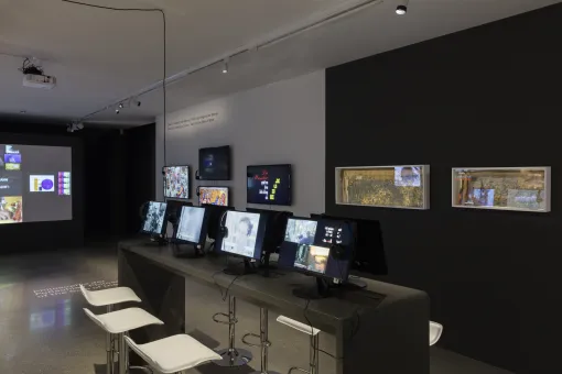 Installation view  Alexander Kluge, Pluriverse  © Belvedere, Vienna 2018  Photo: Johannes Stoll    Ausstellungsansicht: Alexander Kluge. Pluriversum, © Belvedere, Wien, 2018  Foto: Johannes Stoll  