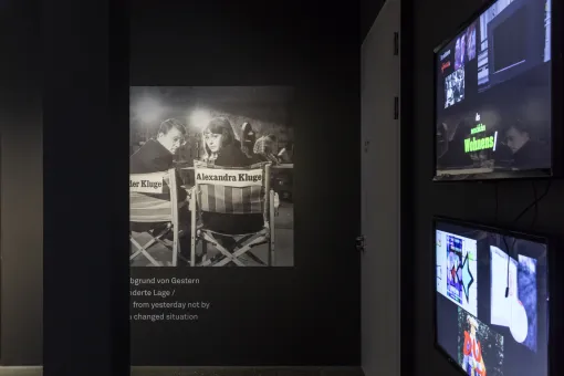 Installation view  Alexander Kluge, Pluriverse  © Belvedere, Vienna 2018  Photo: Johannes Stoll    Ausstellungsansicht: Alexander Kluge. Pluriversum, © Belvedere, Wien, 2018  Foto: Johannes Stoll  