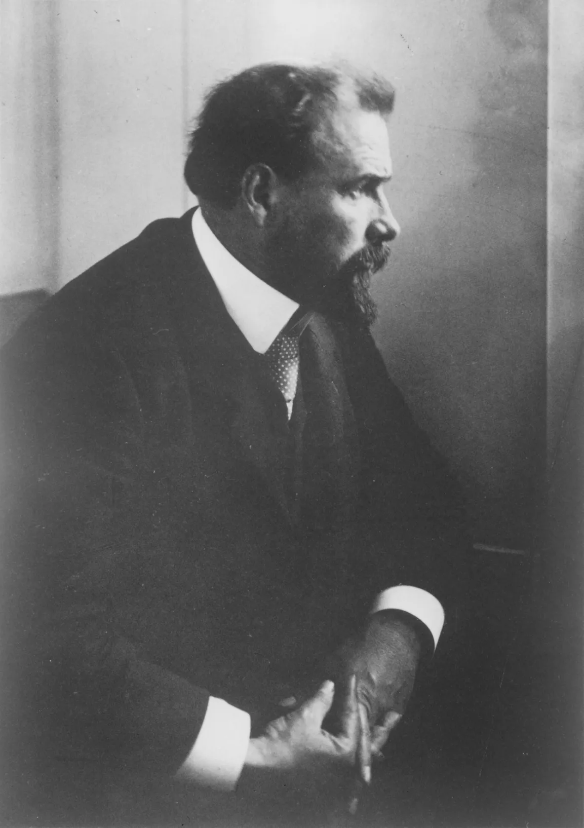 Portait vom älteren Gustav Klimt