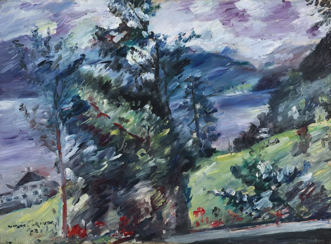 Lovis Corinth, Walchensee, Blick auf Wetterstein