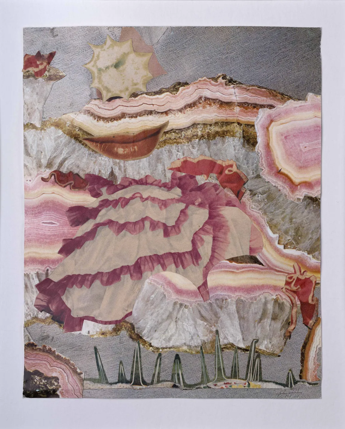 Hannah Höch, Um einen roten Mund, 1967