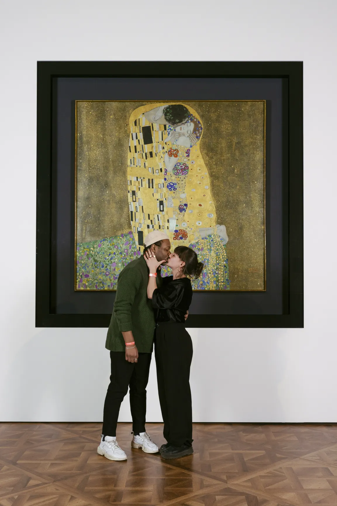 Das Belvedere lädt am Valentinstag zum Kuss vor dem „Kuss“