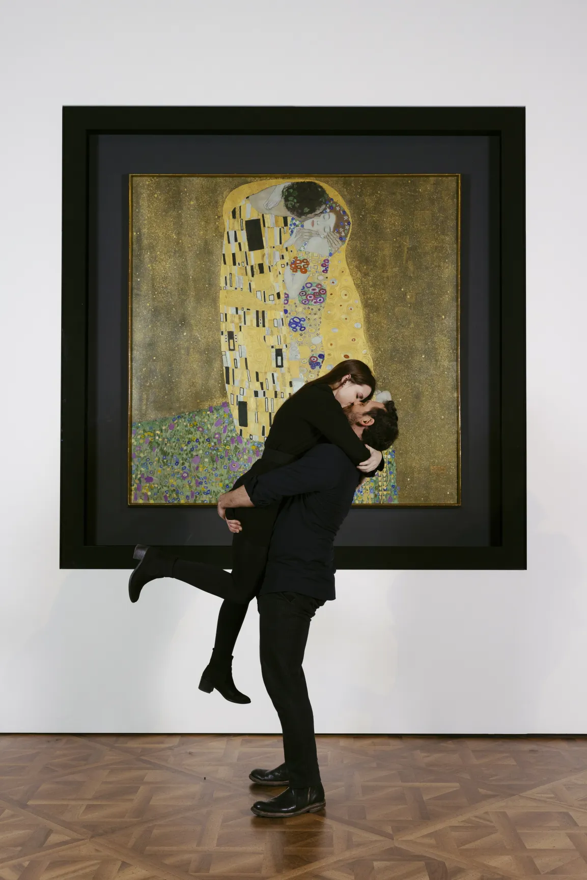 Das Belvedere lädt am Valentinstag zum Kuss vor dem „Kuss“