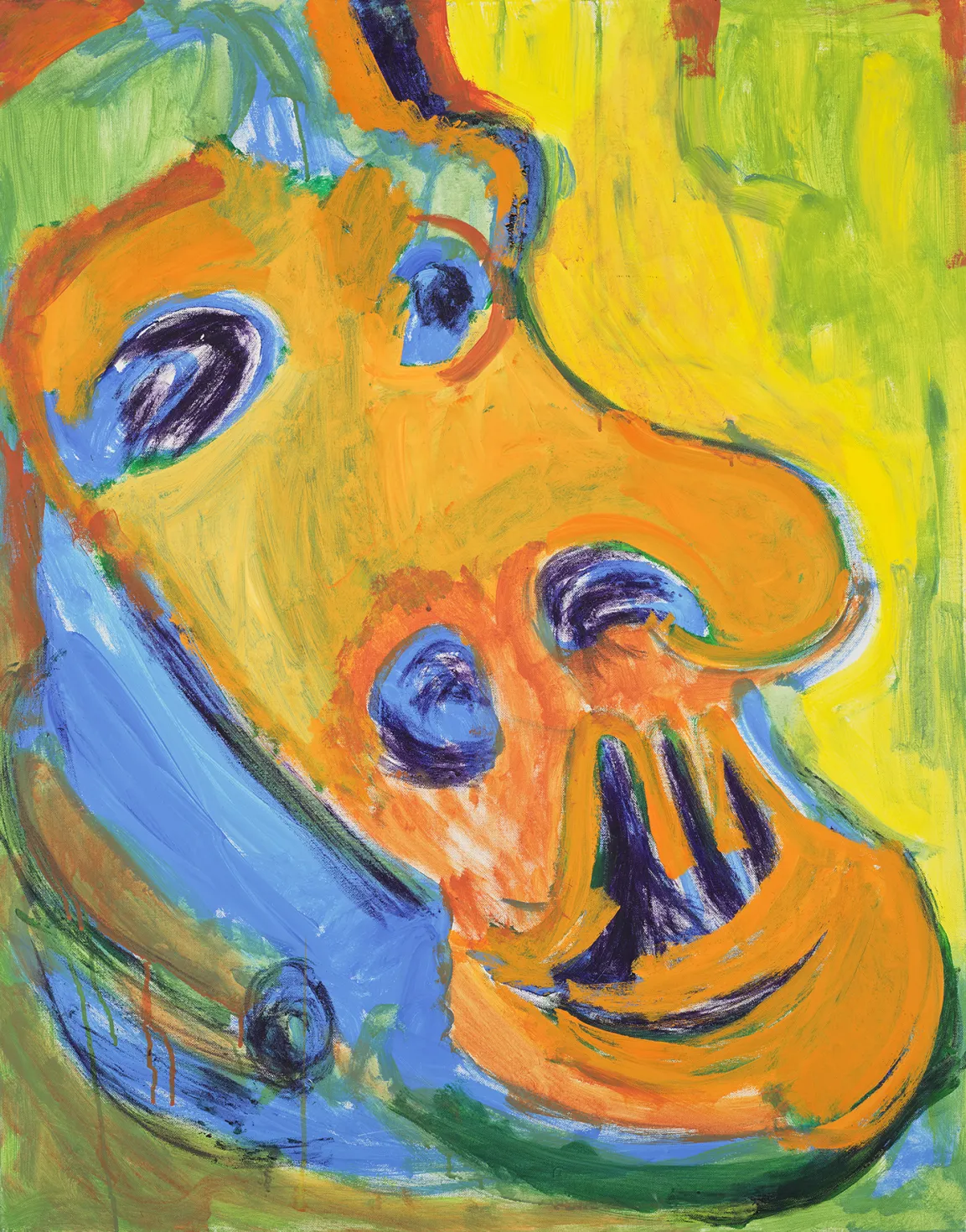 Ölgemälde das das Gesicht des Künstlers van Gogh darstellen soll