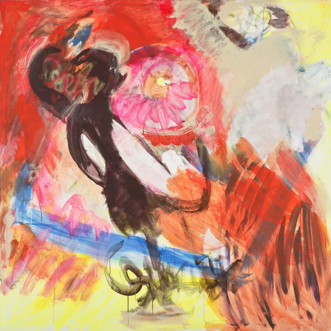 Buntes Acrylgemälde der Künstlerin Tamuna Sirbiladze