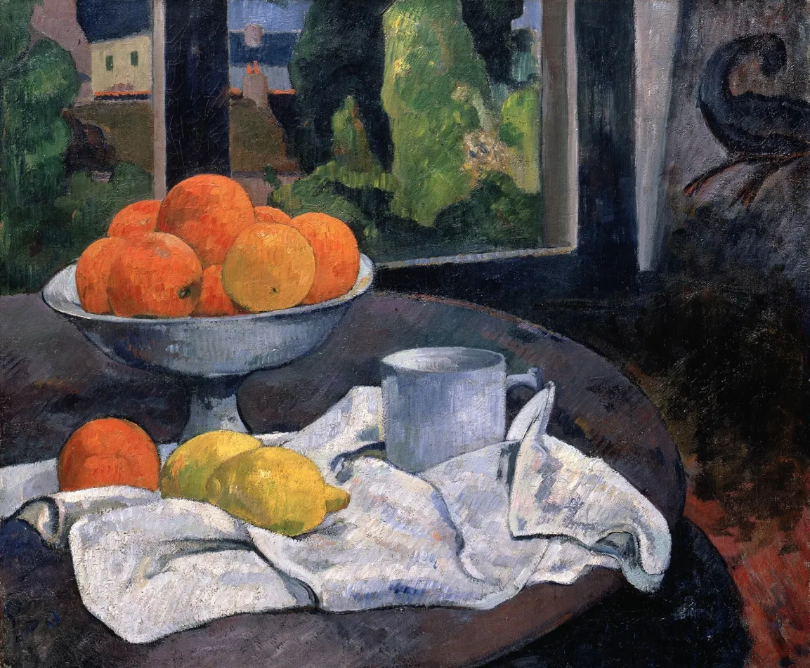 Paul Gauguin, Stillleben mit Früchteschale und Zitronen, um 1889/1890