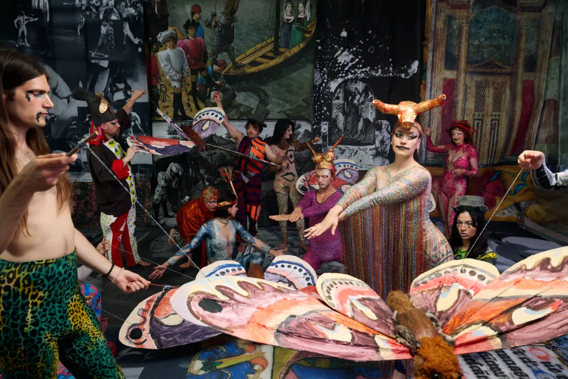 Monster Chetwynd, Silk and Beer (Wages for Housework), 2024