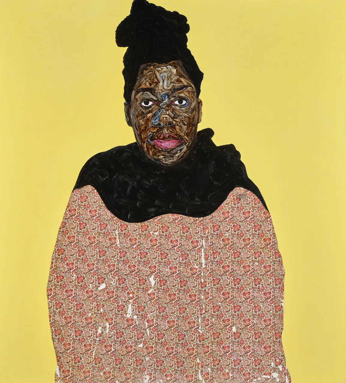 Amoako Boafo, Enyonam’s Black Shawl, 2020