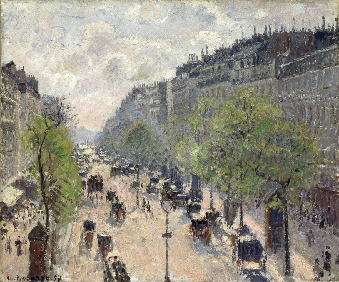 Camille Pissarro, Boulevard Montmartre, Frühling, 1897