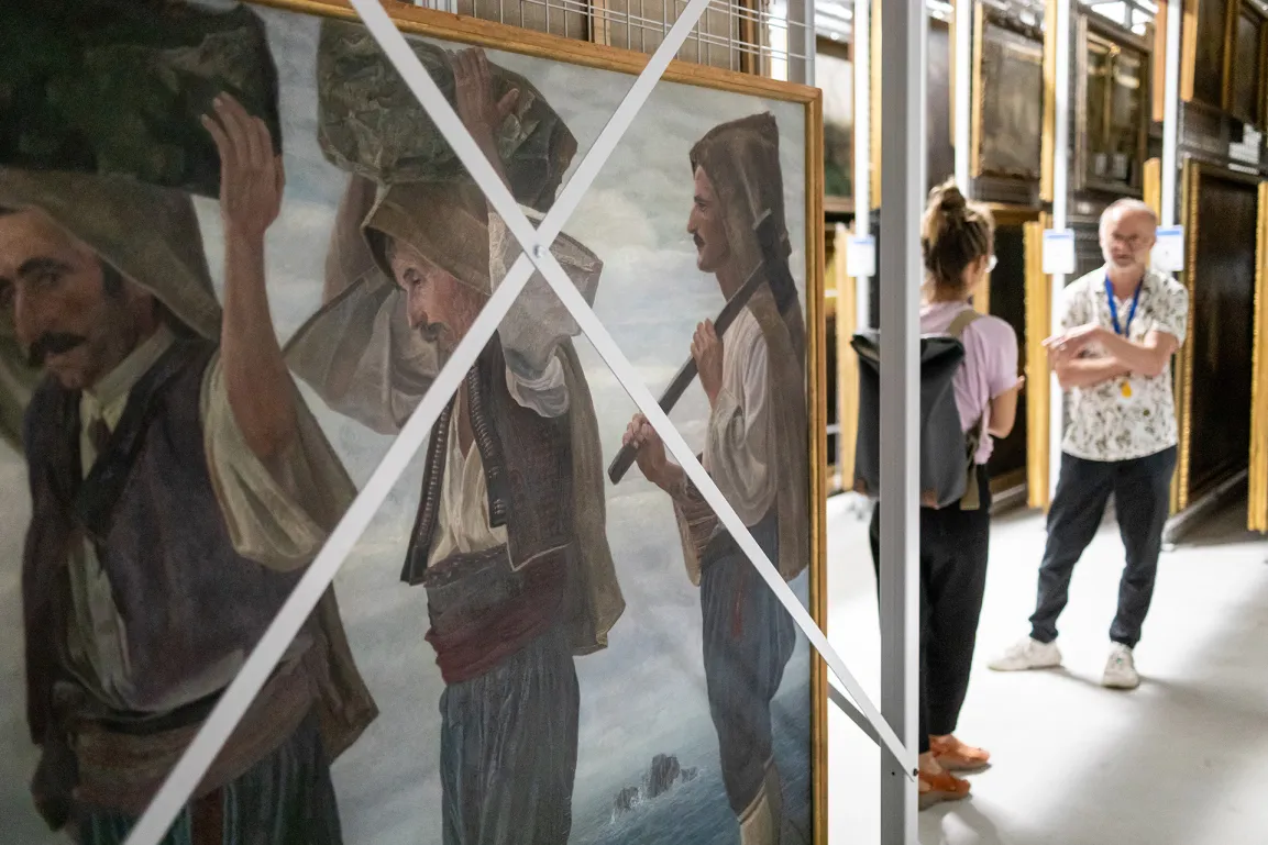 Employee at the Belvedere Depot