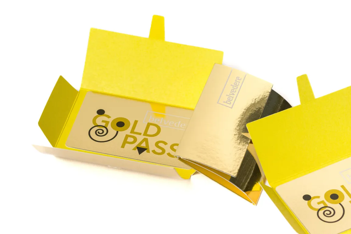 Belvedere Gold Pass in Geschenkverpackung