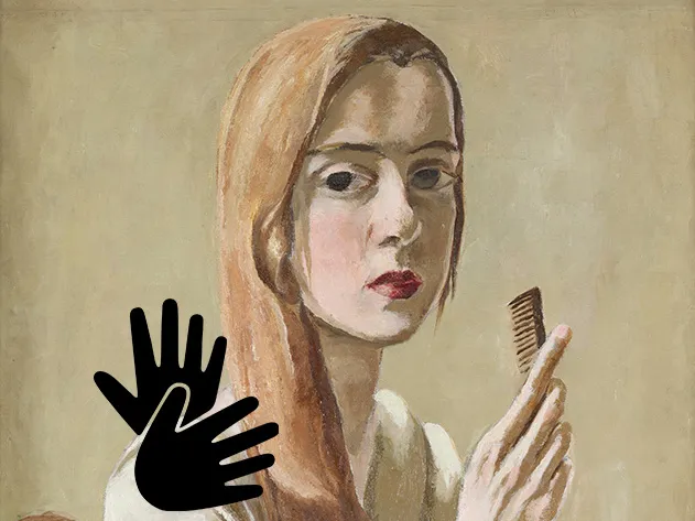 Marie-Louise von Motesiczky, Selbstporträt mit Kamm, 1926