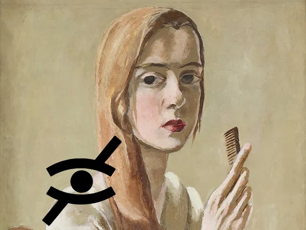 Marie-Louise von Motesiczky, Selbstporträt mit Kamm, 1926