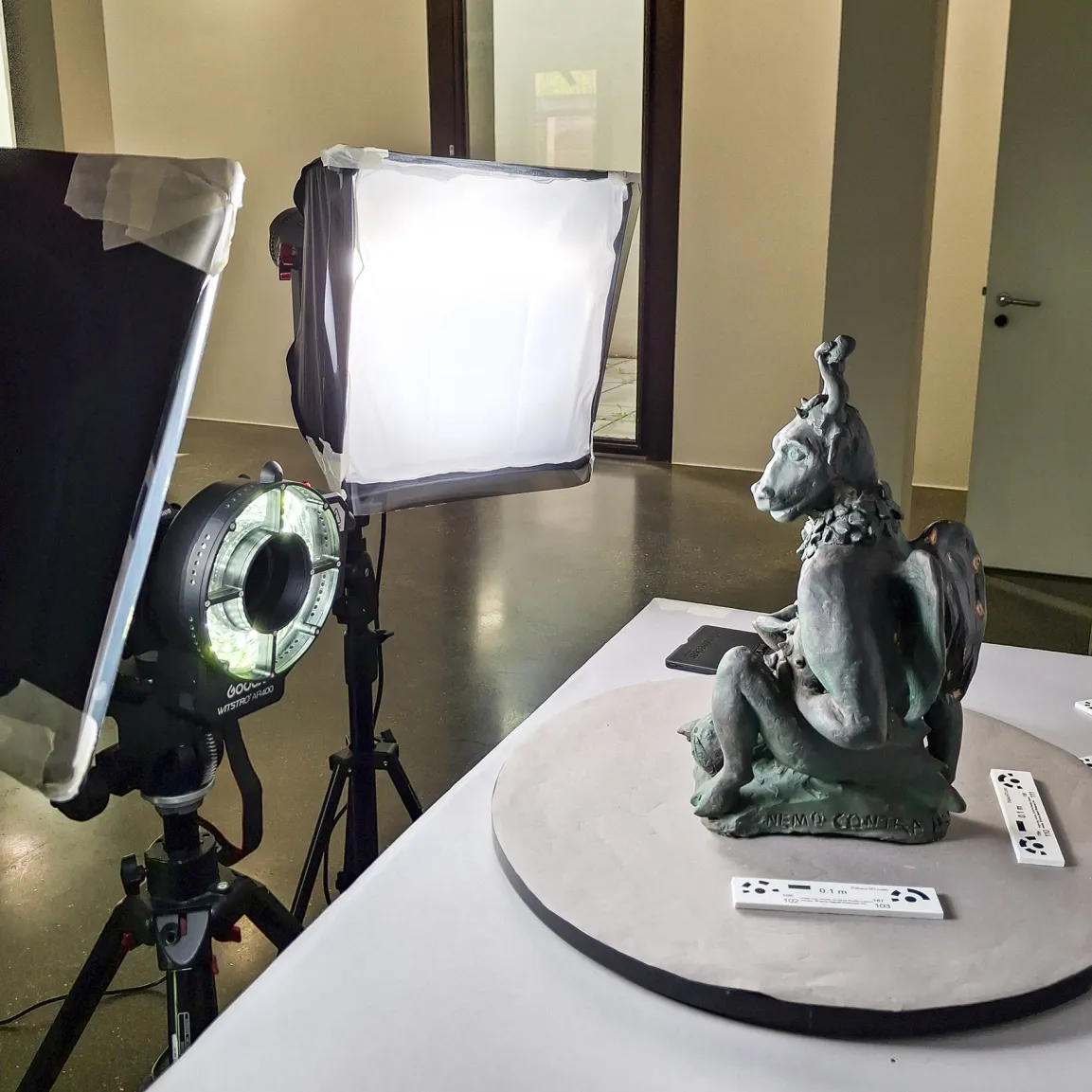 Taking images for Photogrammetry of: Marc Adrian, Nemo contra deum nisi deus ipse, ca. 1970