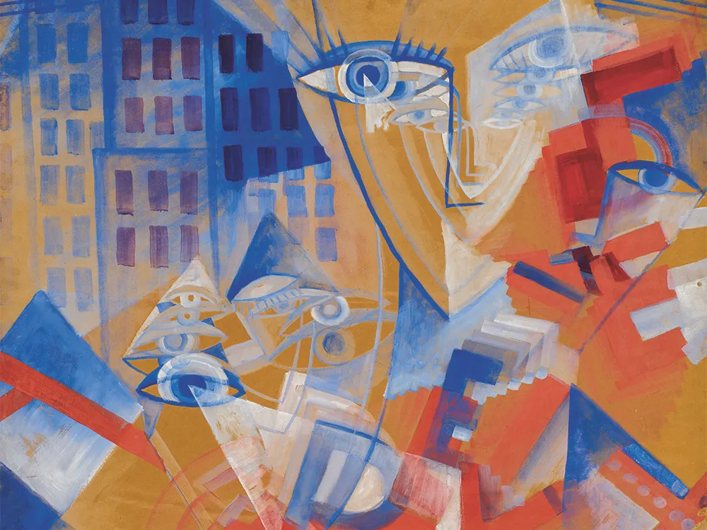 Erika Giovanna Klien, Gang durch die Großstadt (Detail), 1923, Wien Museum, Wien