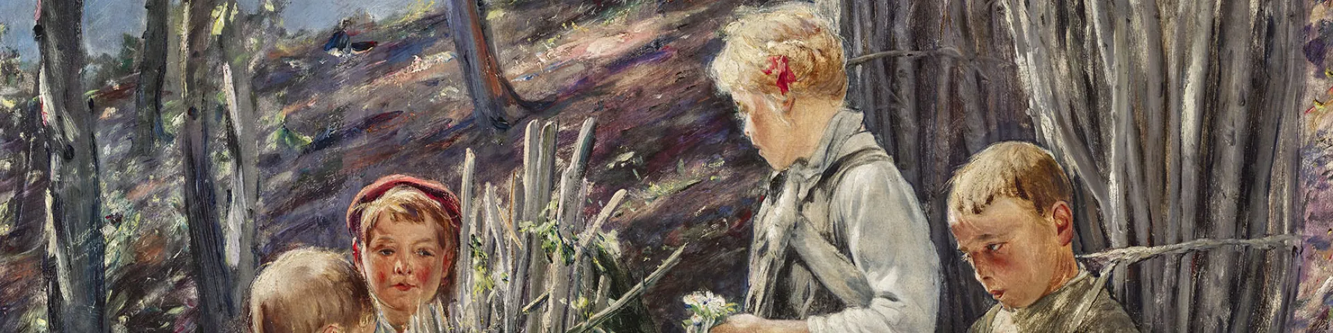 Anton Filkuka, Holzsammelnde Kinder