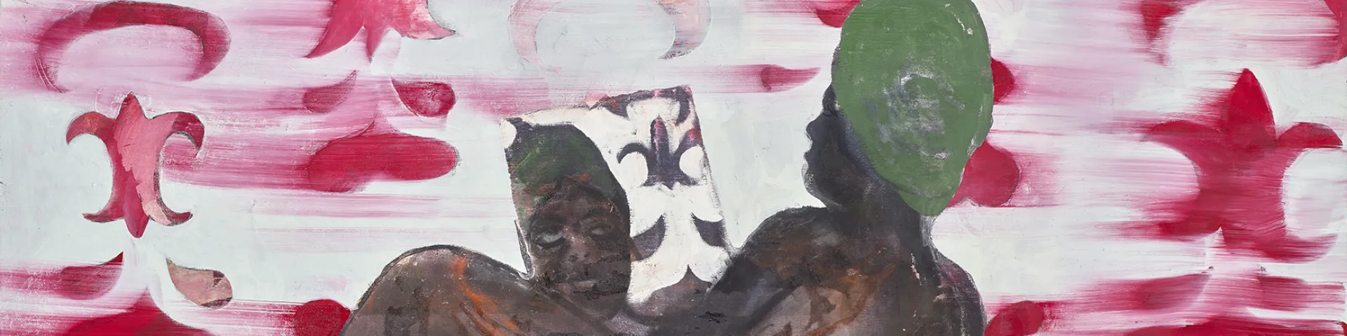 Ölgemälde einer liegenden nackten Frau, die einen grünen Turban trägt