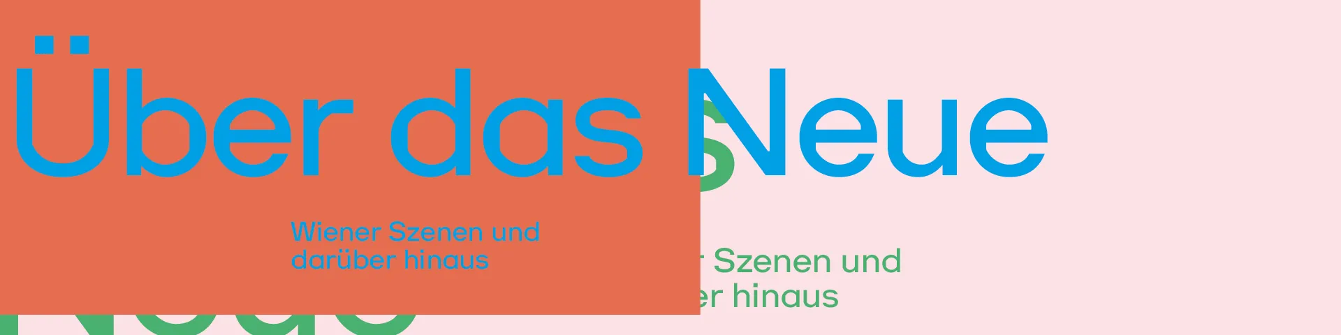 Schriftzug Über das Neue