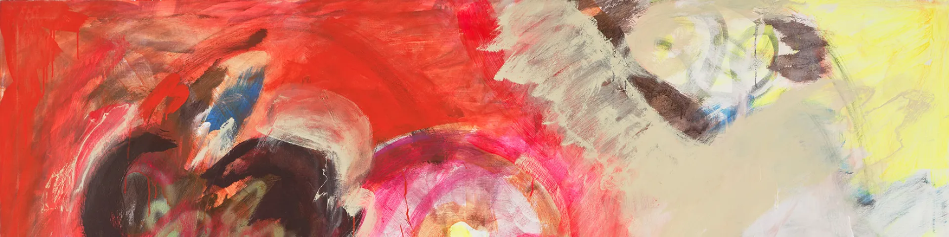 Buntes Acrylgemälde der Künstlerin Tamuna Sirbiladze