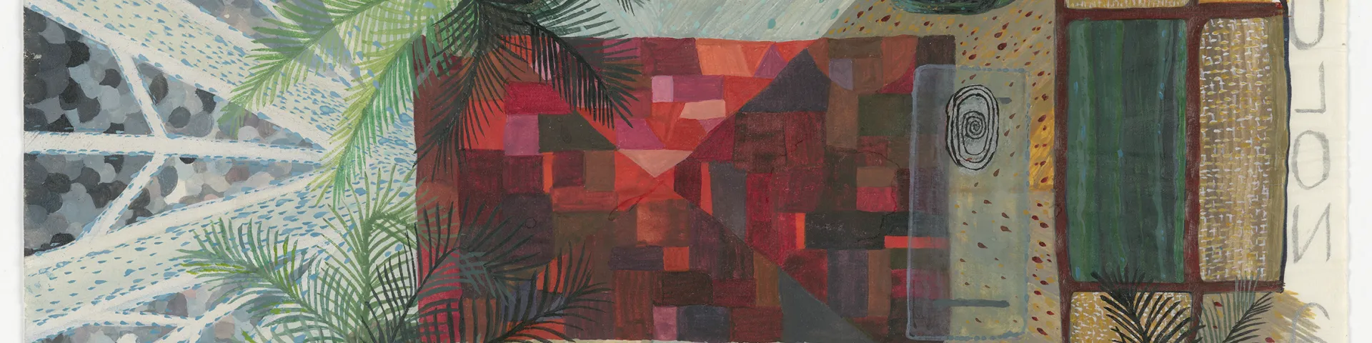 Gouache auf Papier von Friedl Kubelka 