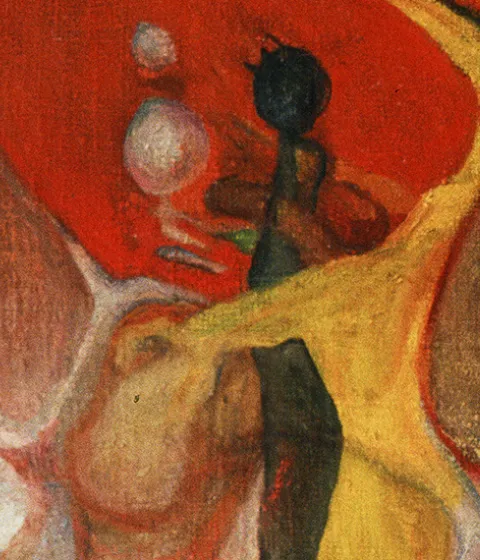 Erna Rosenstein, Die Verbrennung der Hexe (Spalenie czarownicy), 1966