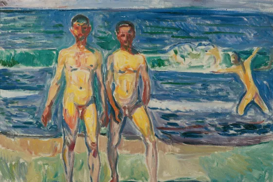 Edvard Munch, Männer am Meer, 1908